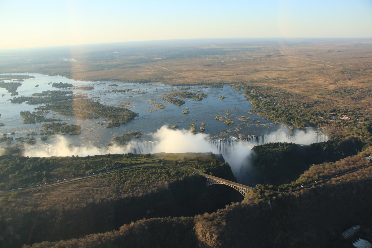 victoria falls aerial