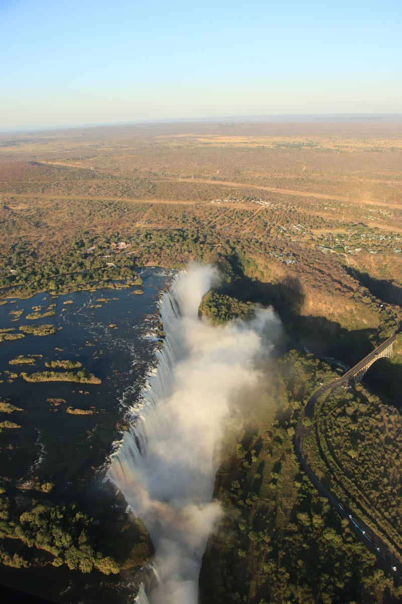 victoria falls aerial