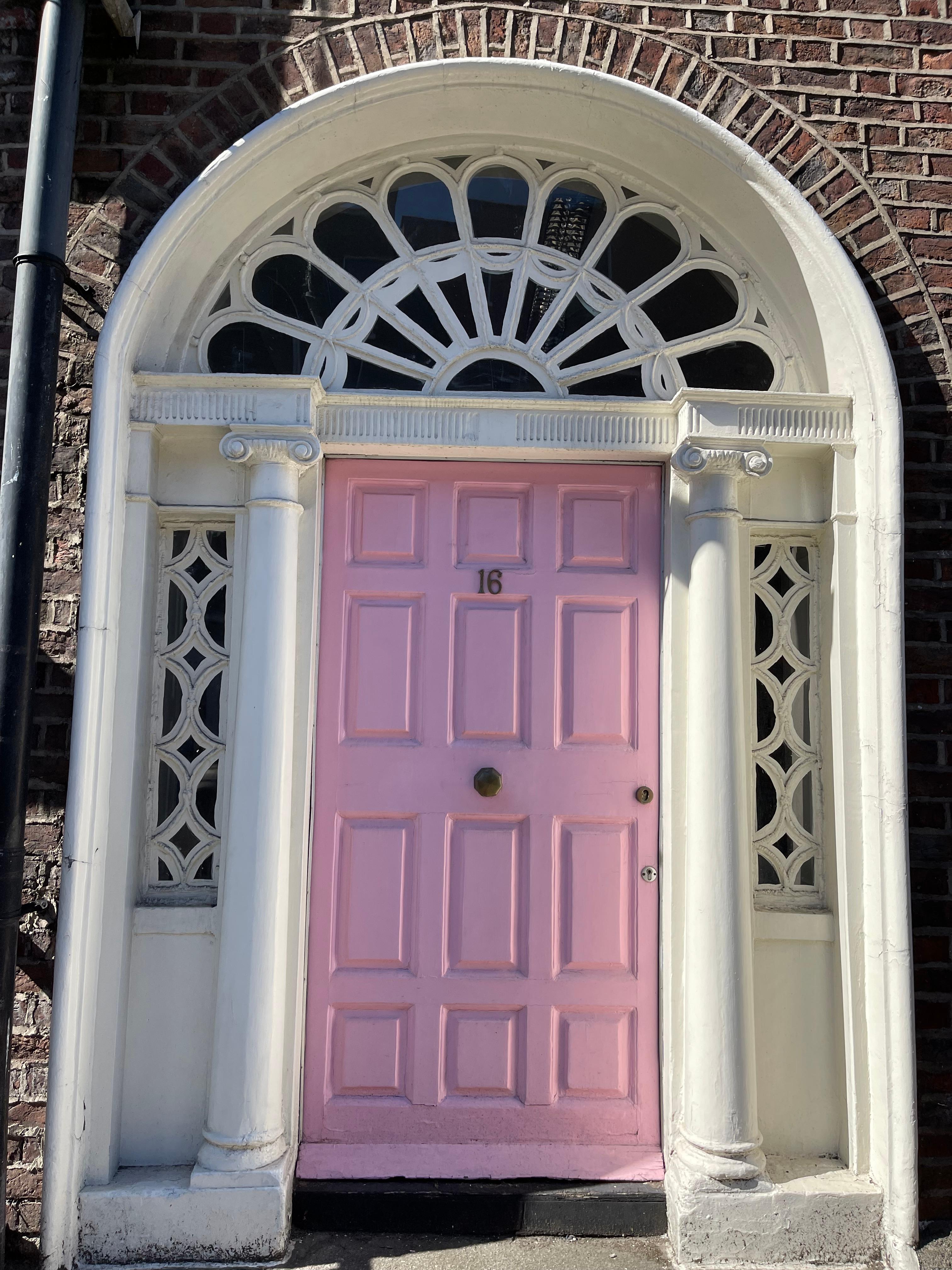 pink dublin door